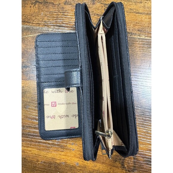 Women's STONE MOUNTAIN Elegant Black  Wallet - Picture 3 of 4